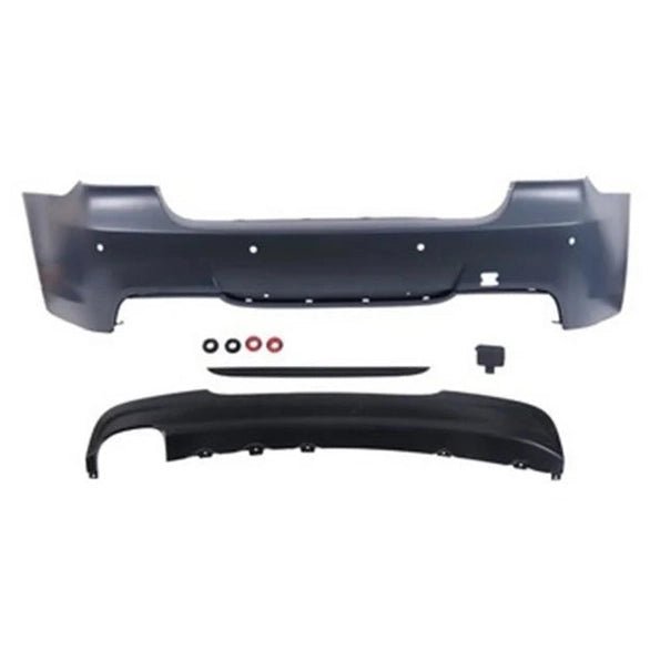 Achterbumper - BMW E90 Sedan - M Pakket Look | 2005 - 2012 — Zonder Parkeersensor Voorbereiding - Beamerstyling.nl