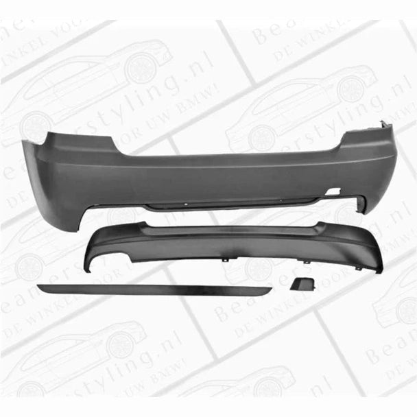 Achterbumper - BMW E92 / E93 - M Pakket Look | 2006-2013 — Met Voorbereidingen Voor Parkeersensoren - Beamerstyling.nl