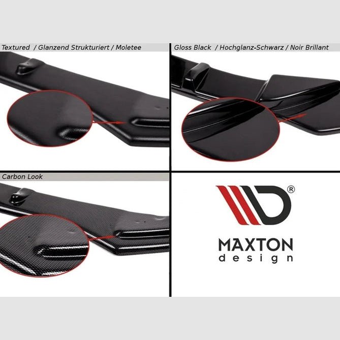 Achterbumper Extensions - BMW M5 F90 - Maxton Design — Hoogglans Zwart - Beamerstyling.nl