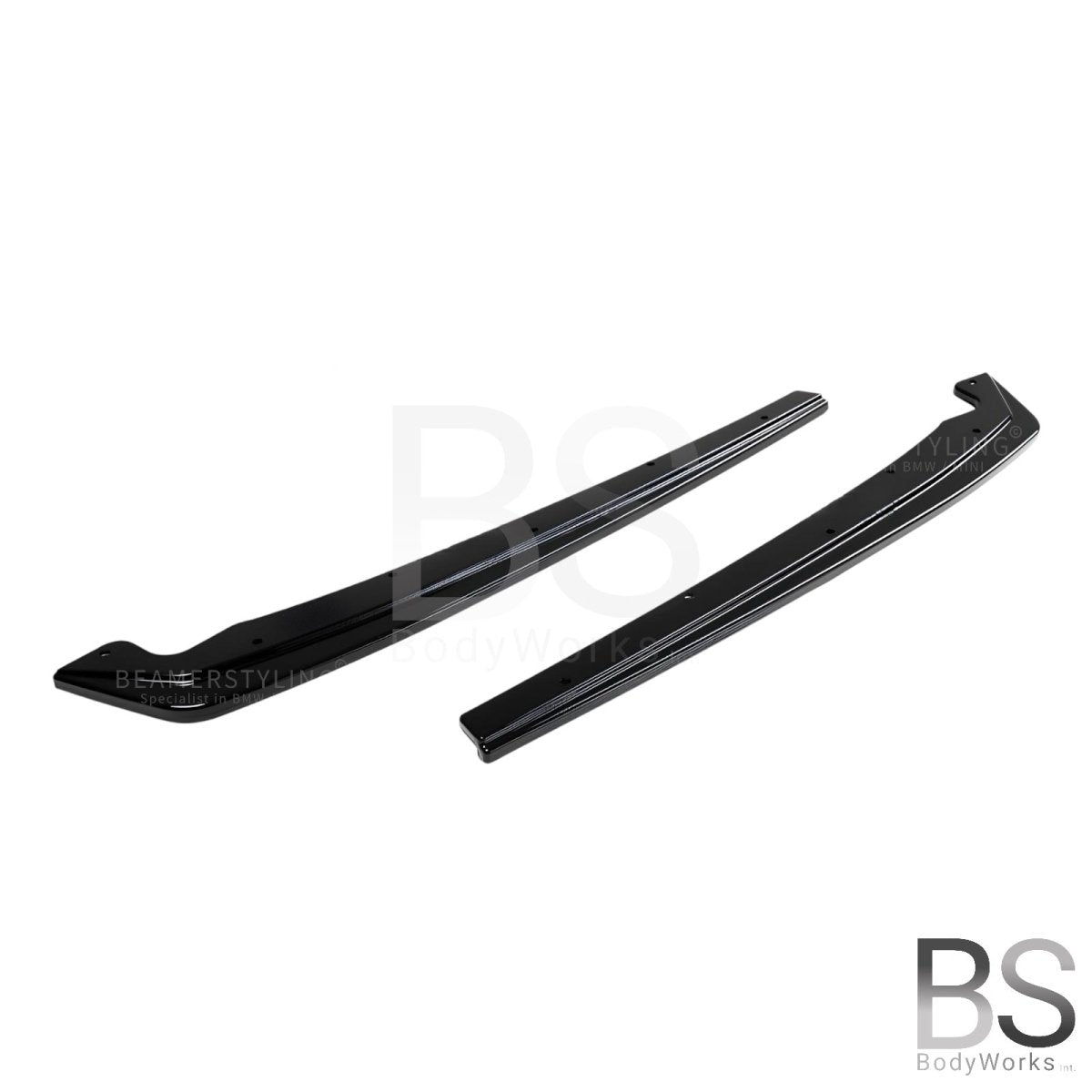 Achterbumper Splitters - BMW 5 Serie G30 / G31 - Hoogglans Zwart | 17 - 24 - Beamerstyling.nl