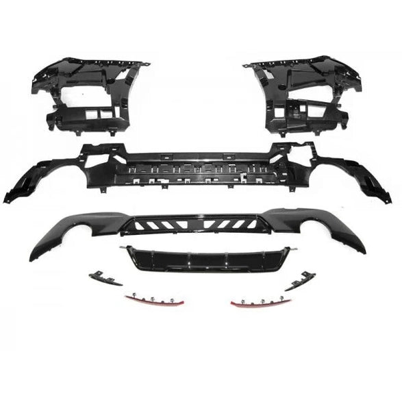 Achterbumper M Sport Pakket Look 330I BMW 3 Serie G20 Sedan — Met Parkeersensor Voorbereiding En Zonder Parkeerassistent Gaten.