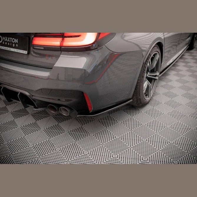 Achterbumper Extensions - BMW M5 F90 - Maxton Design — Hoogglans Zwart