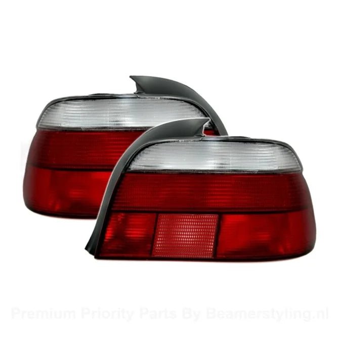Achterlichten - BMW 5 Serie E39 Sedan - Rood/Wit | 95 - 00 - Beamerstyling.nl