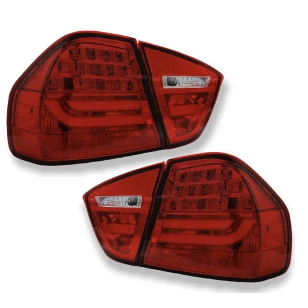 Achterlichten LCI Look LED Bar Rood BMW 3 Serie E90 Sedan 2005-2008 - Beamerstyling.nl