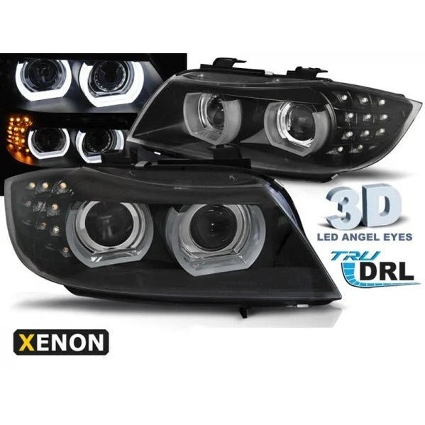 Angel Eyes 3D LED Koplampen D1S BMW 3 Serie E90 / E91 2008-2012 - Beamerstyling.nl