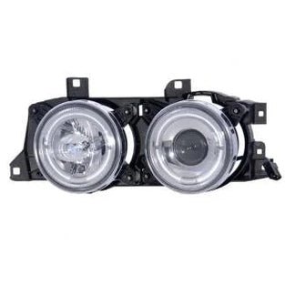 Angel Eyes Koplampen Set Wit Design BMW 5 / 7 Serie E32 E34 - Beamerstyling.nl