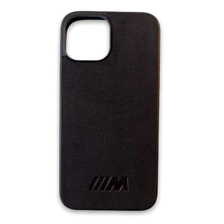 Apple Iphone M Telefoon Hoesje - Suède Look | Zwart — Iphone 11 Pro Max - Beamerstyling.nl