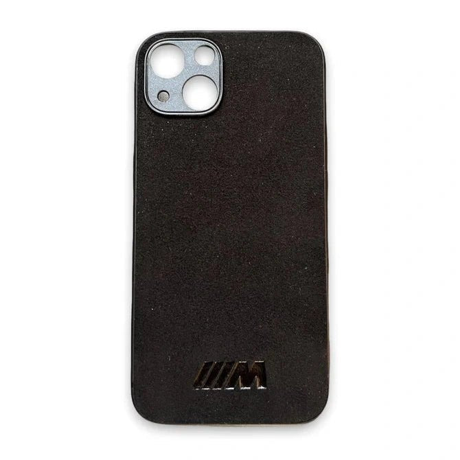 Apple Iphone M Telefoon Hoesje - Suède Look | Zwart — Iphone 12 Pro Max - Beamerstyling.nl