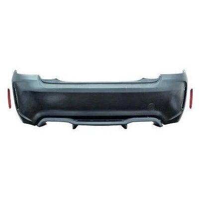 BMW 2 Serie Achterbumper M2 Look 4 Uitlaten F22 / F23 2013-2017 — Met Parkeersensoren Voorbereiding - Beamerstyling.nl