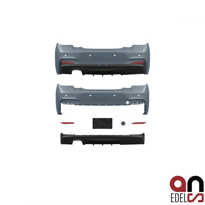 BMW 2 Serie M Performance Look Achterbumper F22 / F23 — 1 Uitlaat Uitsparing Links + 1 Uitlaat Uitsparing Rechts (235I) - Beamerstyling.nl