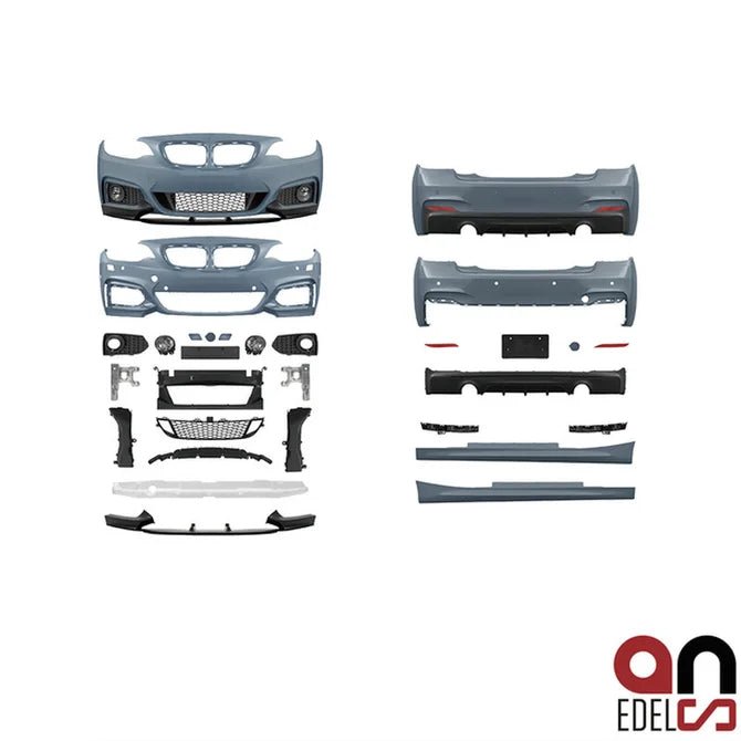 BMW 2 Serie M Performance Look Pakket F22 / F23 — 2 Uitlaat Uitsparingen Links - Beamerstyling.nl
