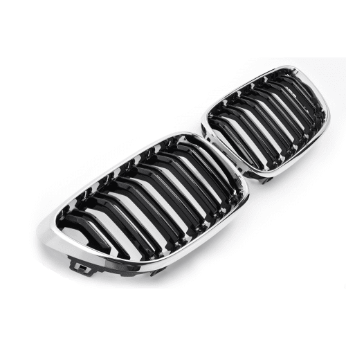 BMW 2 Serie Nieren / Grill Delen Dubbelspijls Chroom Zwart F22 / F23 - Beamerstyling.nl