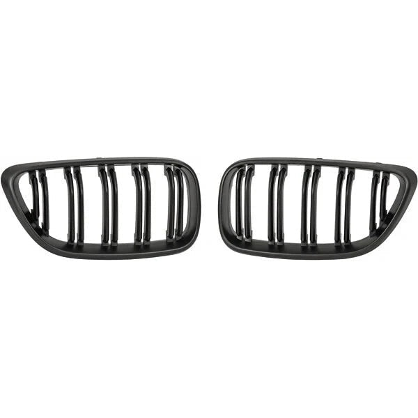 BMW 2 Serie Nieren / Grill Delen Dubbelspijls Mat Zwart F22 / F23 - Beamerstyling.nl