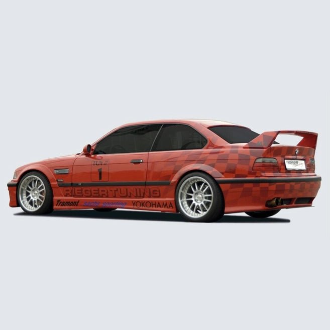 BMW 3 Serie Kofferbak Spoiler Rieger Tuning E36 Sedan — Met 3E Remlicht - Beamerstyling.nl