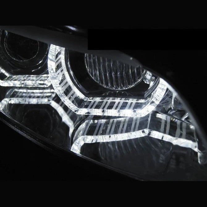 BMW E92 / E93 3D LED Angel Eyes Koplampen Chroom D1S 2007-2010 — Zonder Afs-Systeem - Beamerstyling.nl