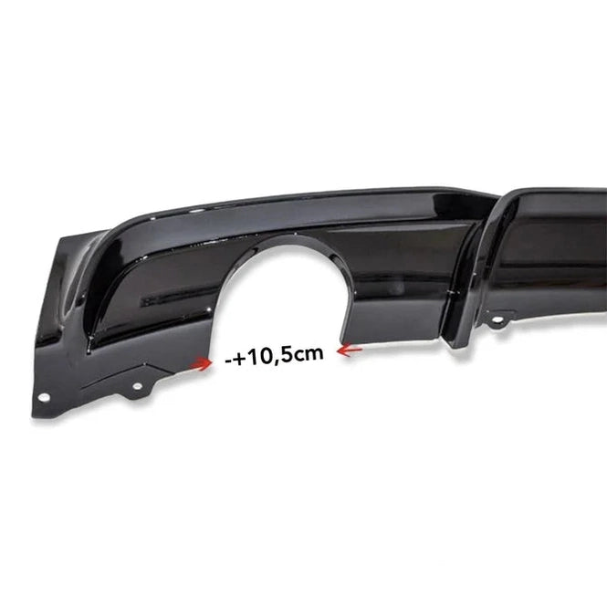 Diffuser Zwart M Performance Look 1 Uitlaat Links BMW 3 Serie F30 / F31