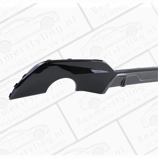 Diffuser - BMW G20 / G21 - M Performance Look - Hoogglans Zwart / Carbon | 2019-2022