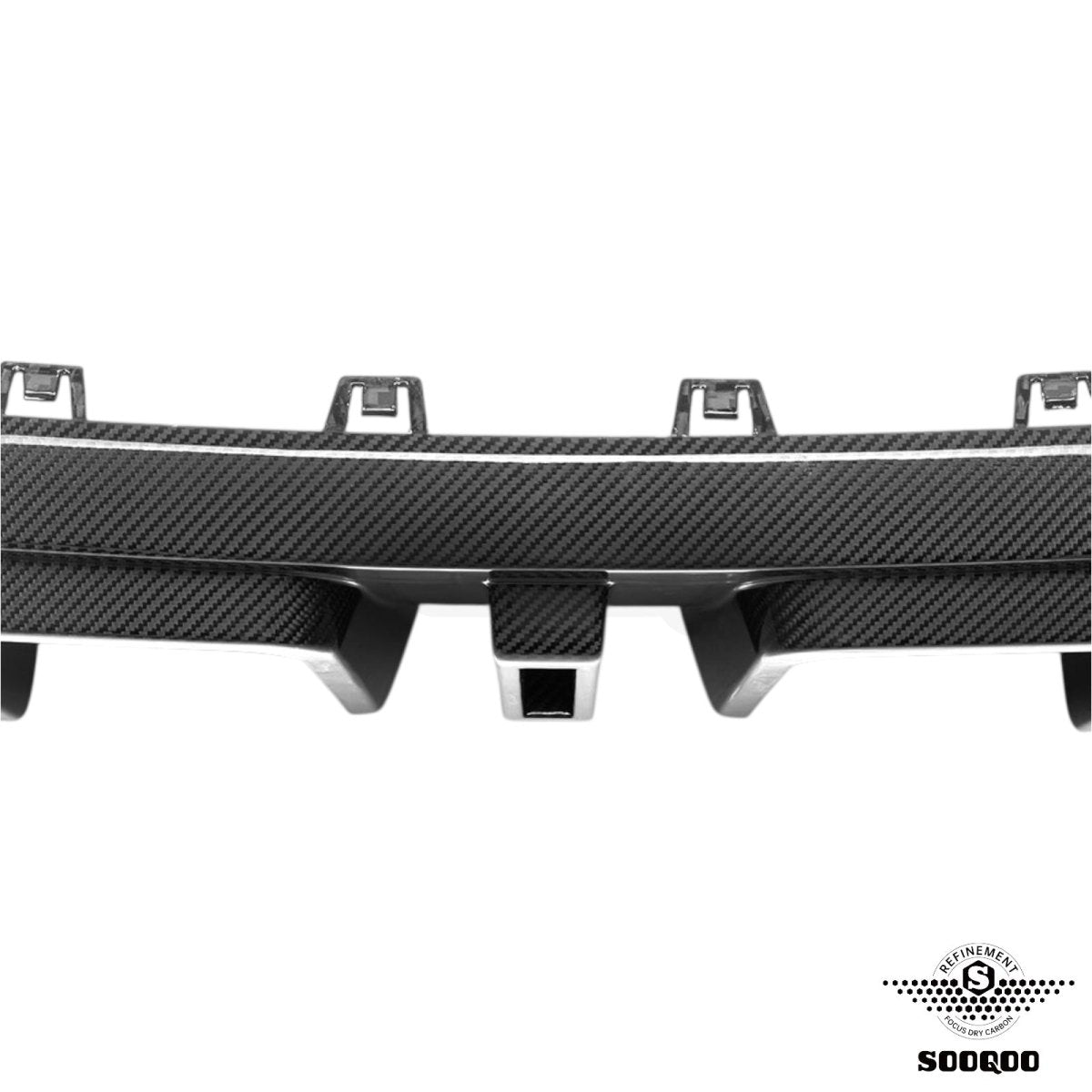 Carbon Diffuser - BMW X6 G06LCI - Met Remlicht - Pre - Preg | Sooqoo - Beamerstyling.nl