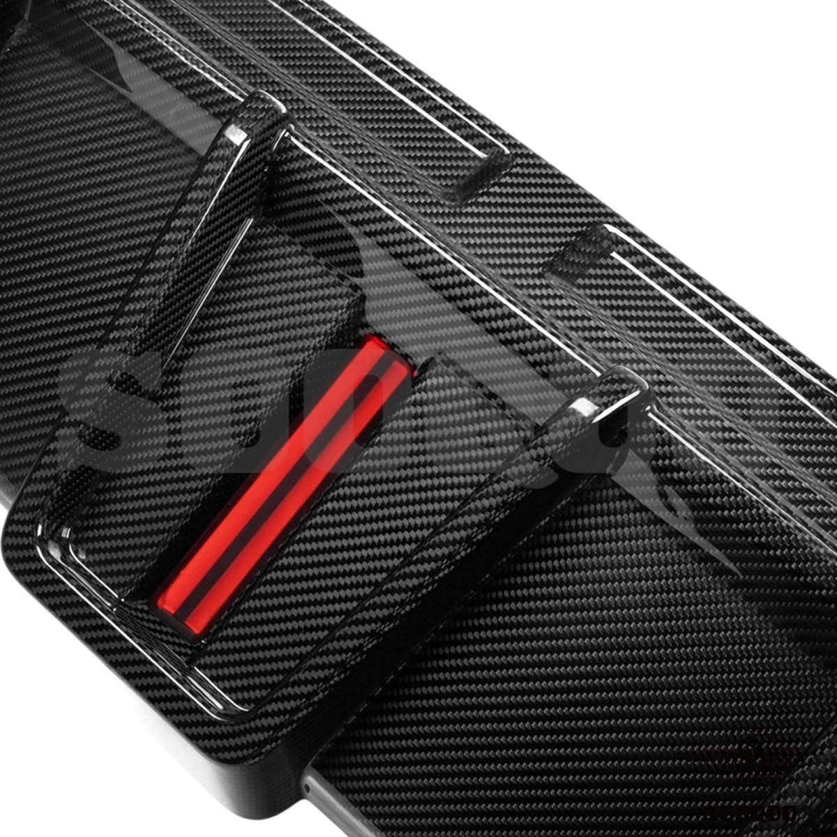 Carbon Diffuser - BMW X6 M F96 - Met Remlicht - Pre - Preg | Sooqoo - Beamerstyling.nl