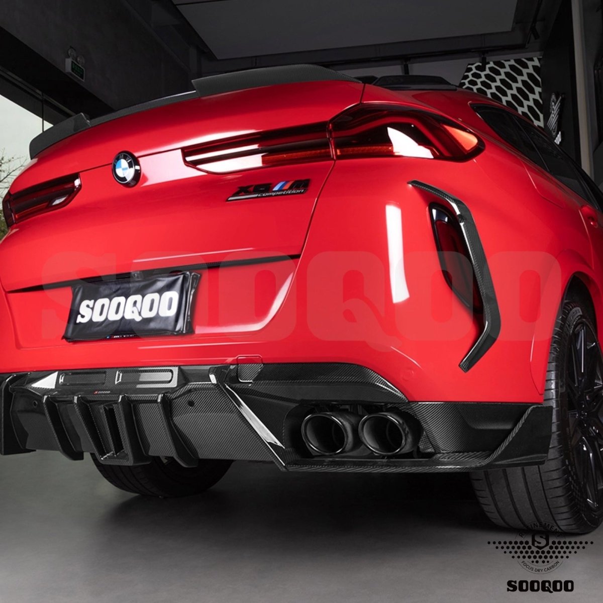 Carbon Diffuser - BMW X6 M F96 - Pre - Preg | Sooqoo - Beamerstyling.nl
