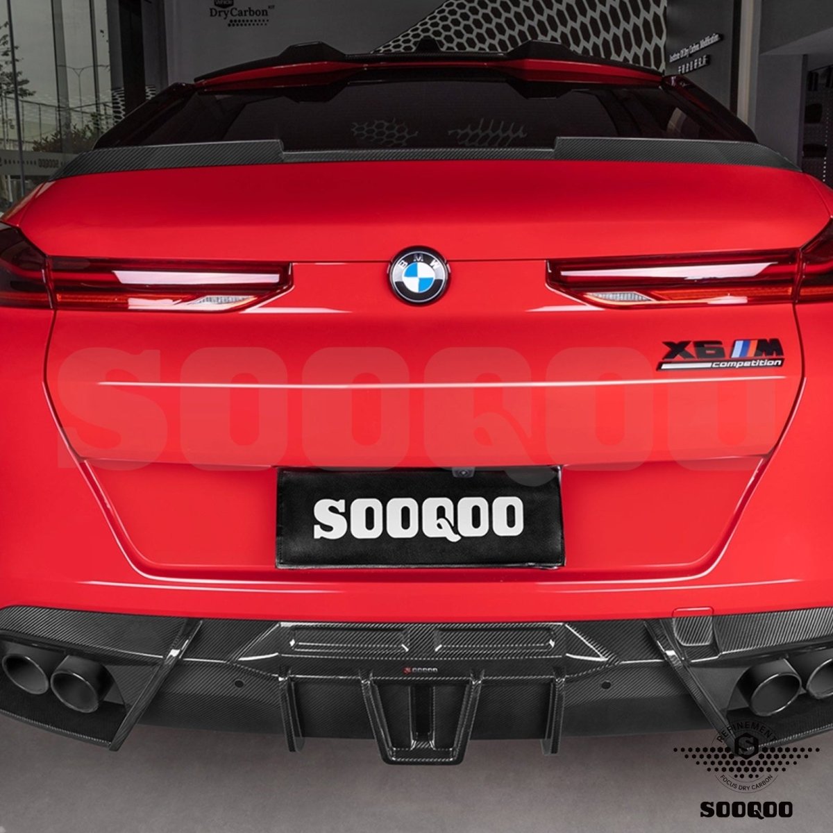 Carbon Diffuser - BMW X6 M F96 - Pre - Preg | Sooqoo - Beamerstyling.nl