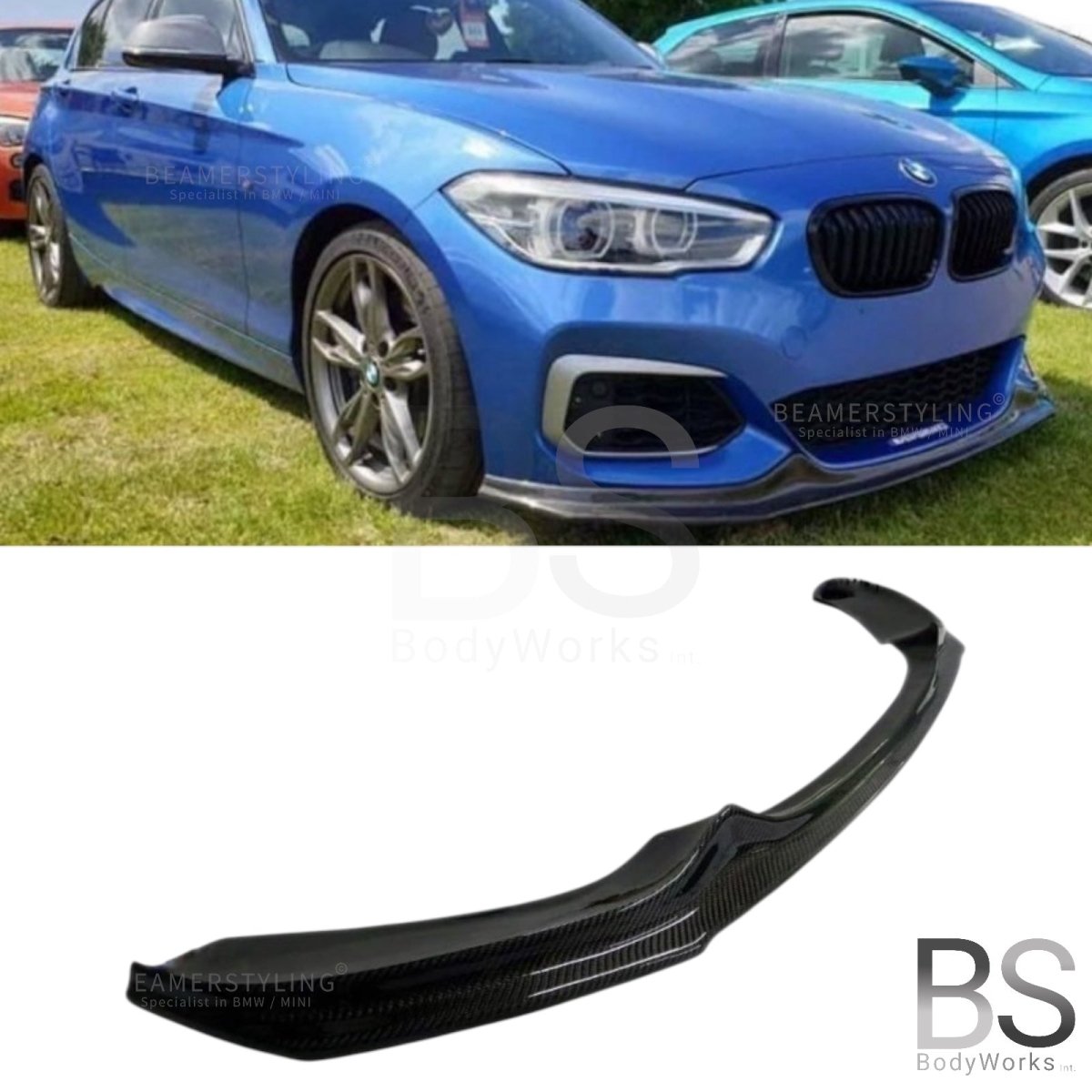Carbon Front Lip V1 - BMW 1 Serie F20LCI / F21LCI - M Pakket | 2015 - 2019 - Beamerstyling.nl