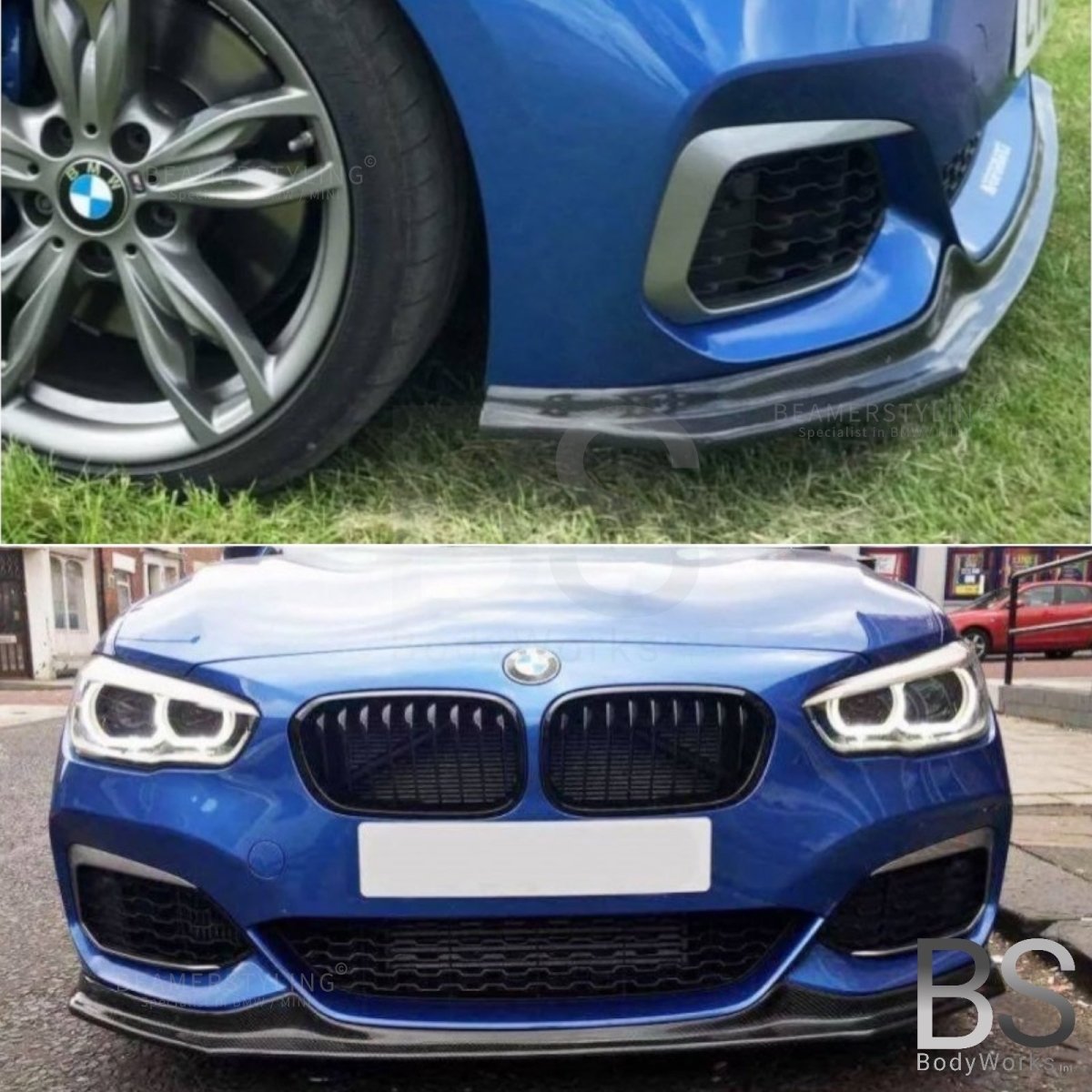 Carbon Front Lip V1 - BMW 1 Serie F20LCI / F21LCI - M Pakket | 2015 - 2019 - Beamerstyling.nl
