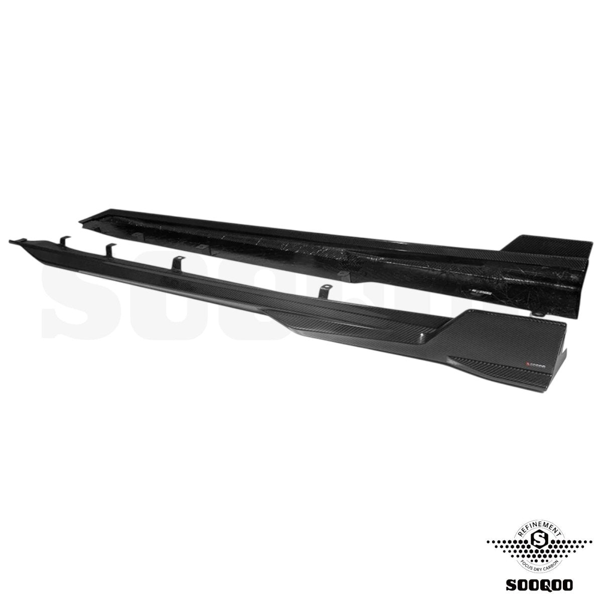 Carbon Side Skirts Extensions - BMW X5 M F95LCI - Pre - Preg | Sooqoo - Beamerstyling.nl