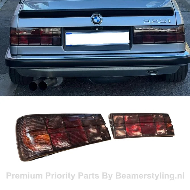 Achterlichten - BMW E30 Sedan / Cabrio - Origineel Startec - Smoke Design | 82-87