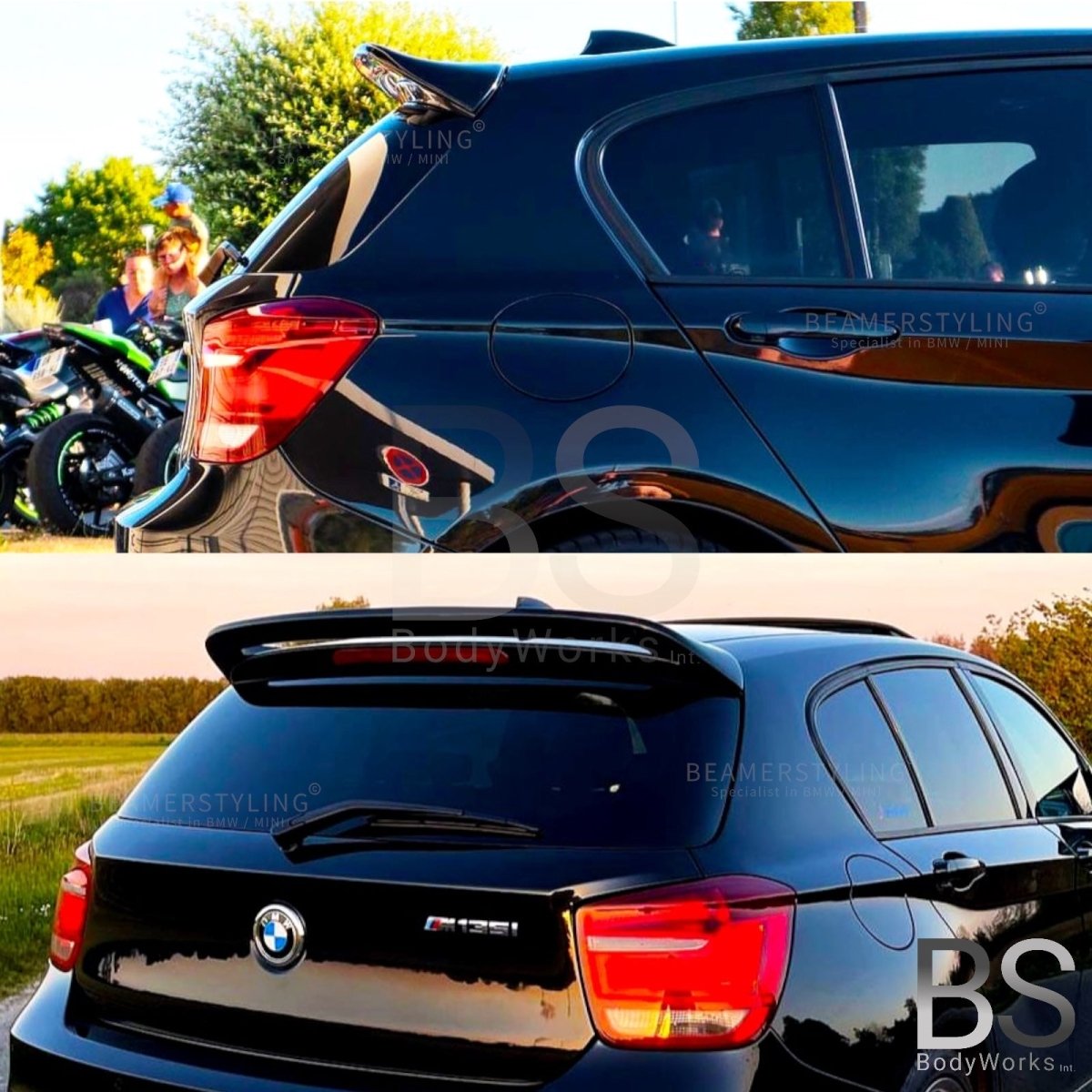 Dakspoiler - BMW 1 Serie F20 / F21 - Ac Look - Hoogglans Zwart | 2011 - 2019 - Beamerstyling.nl