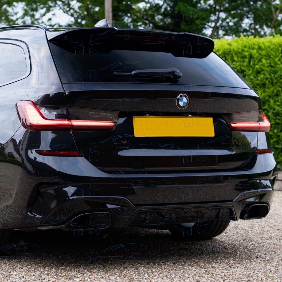 Dakspoiler - BMW 3 Serie G21 Touring - M Performance Look - Hoogglans Zwart | 19 - 24 - Beamerstyling.nl