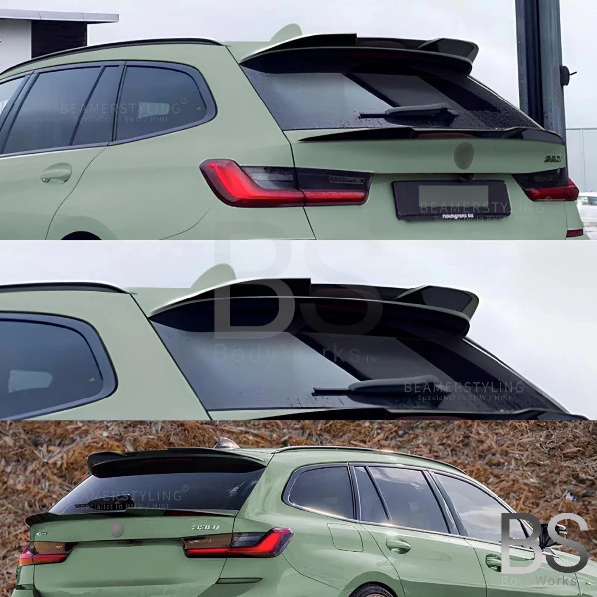 Dakspoiler - BMW 3 Serie G21 Touring - V - Style - Hoogglans Zwart | 2019 - 2025 - Beamerstyling.nl