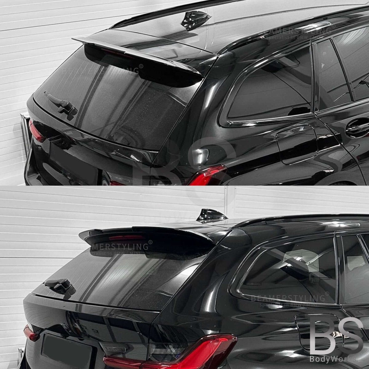 Dakspoiler V2 - BMW 3 Serie G21 Touring - Hoogglans Zwart | 2018 - 2024 - Beamerstyling.nl