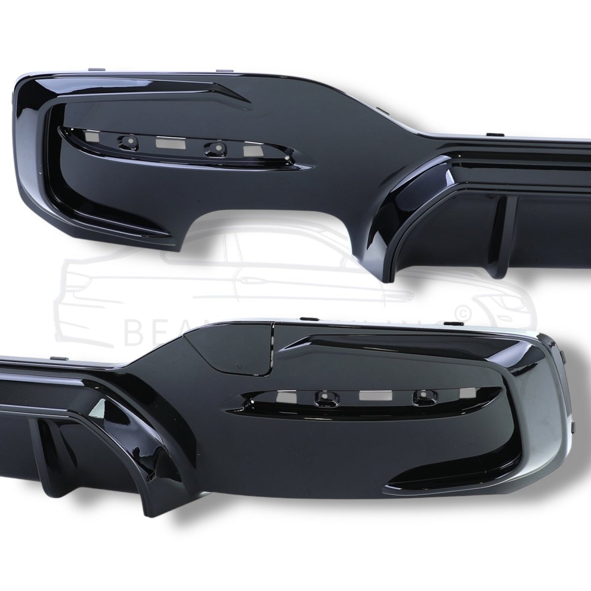 Diffuser - BMW 1 Serie F20LCI / F21LCI - M Performance Look - Hoogglans Zwart | 03/2015 - 2019 - Beamerstyling.nl
