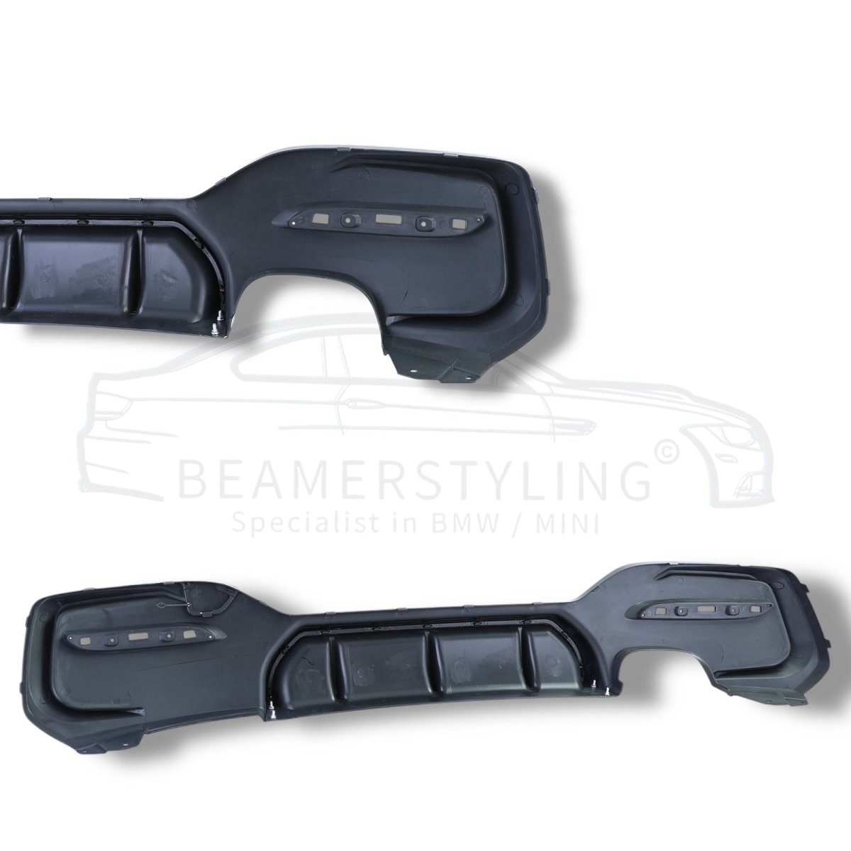 Diffuser - BMW 1 Serie F20LCI / F21LCI - M Performance Look - Hoogglans Zwart | 03/2015 - 2019 - Beamerstyling.nl