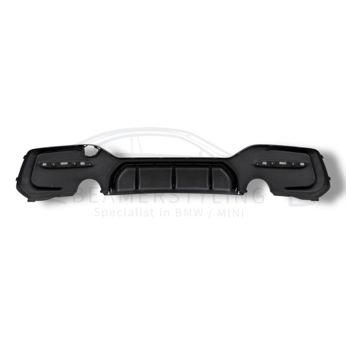 Diffuser - BMW 1 Serie F20LCI / F21LCI - M Performance Look - M135I/M140I - Mat Zwart | 03/2015 - 2019 - Beamerstyling.nl