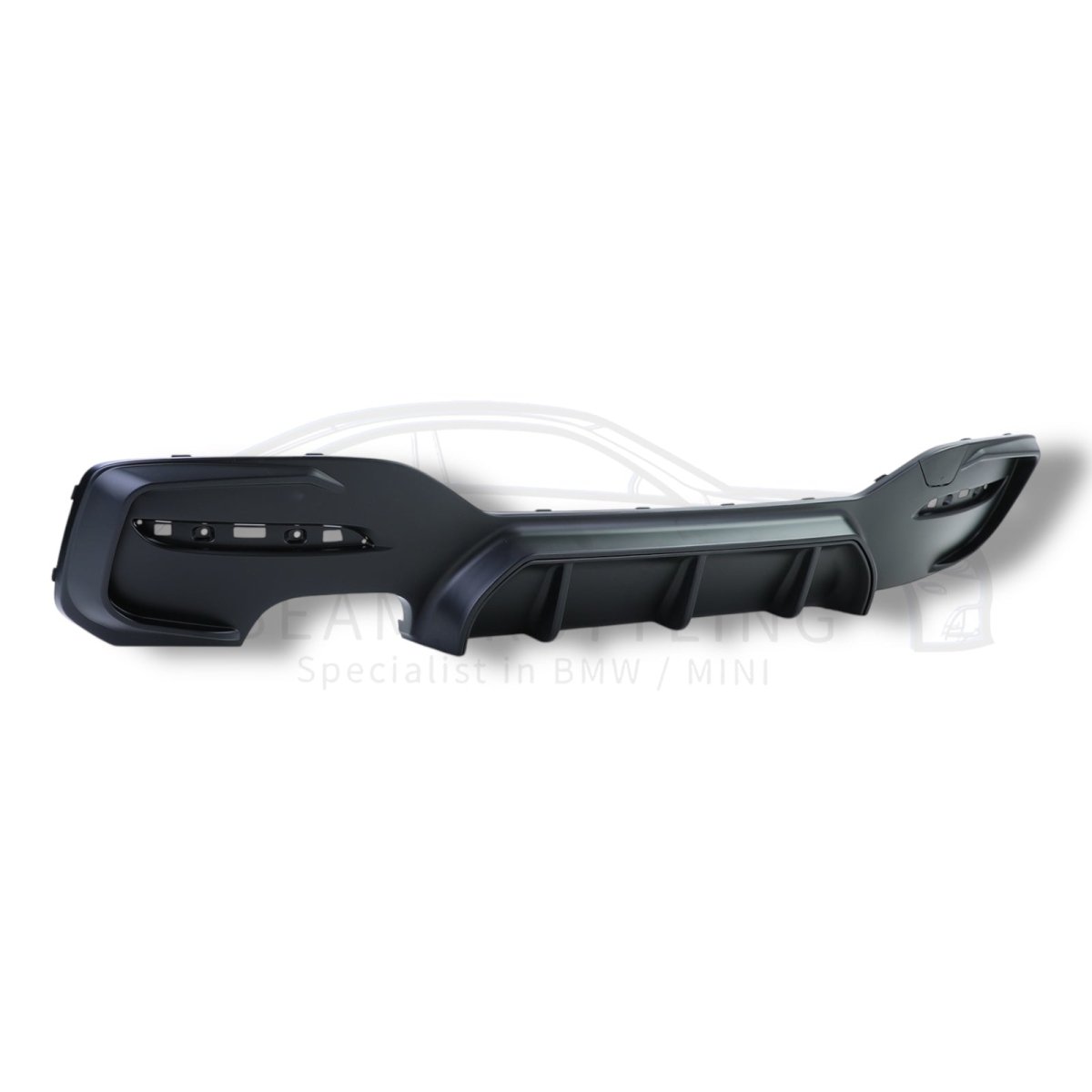 Diffuser - BMW 1 Serie F20LCI / F21LCI - M Performance Look - Mat Zwart | 03/2015 - 2019 - Beamerstyling.nl