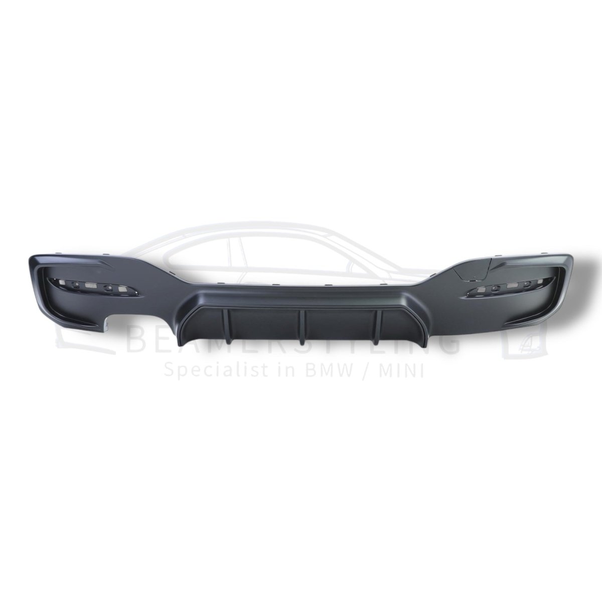 Diffuser - BMW 1 Serie F20LCI / F21LCI - M Performance Look - Mat Zwart | 03/2015 - 2019 - Beamerstyling.nl