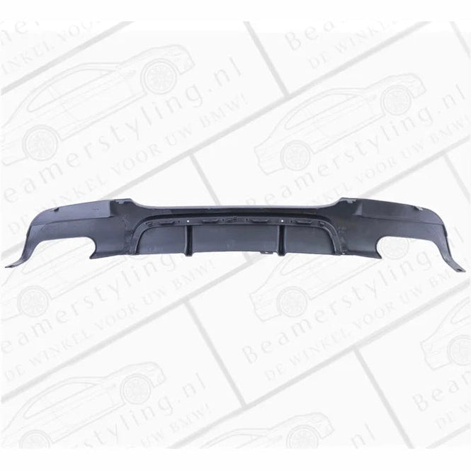 Diffuser - BMW E90 / E91 - Performance Look - Hoogglans Zwart - 4 Uitlaten | 05-12 - Beamerstyling.nl