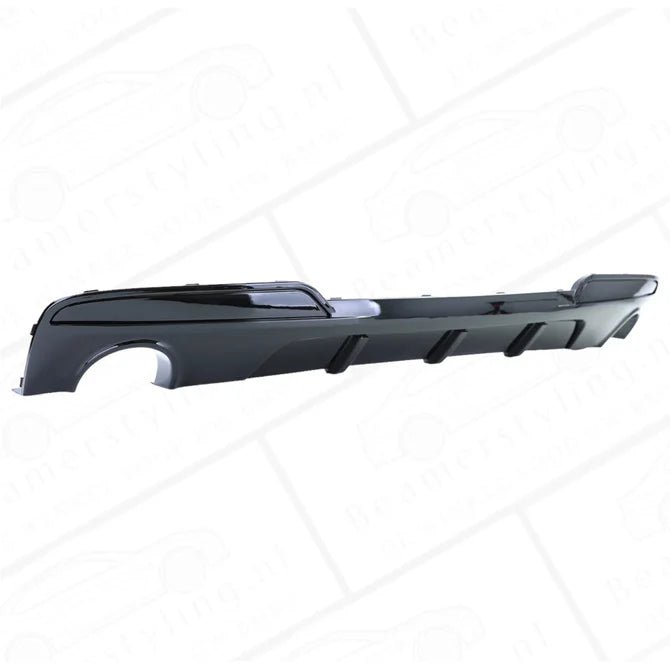 Diffuser - BMW F10 / F11 - M Performance Look - Glanzend Zwart - Uitlaat Links | 10 - 17 - Beamerstyling.nl