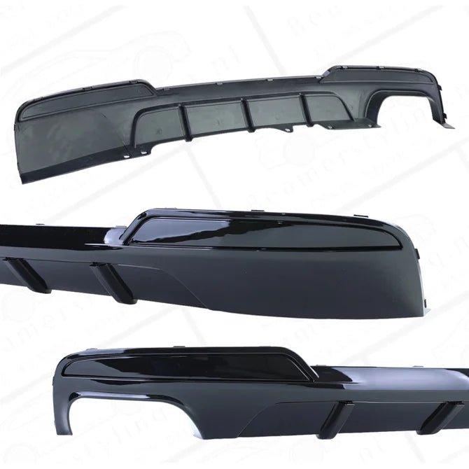 Diffuser - BMW F10 / F11 - M Performance Look - Mat Zwart - Uitlaat Links | 10 - 17 - Beamerstyling.nl