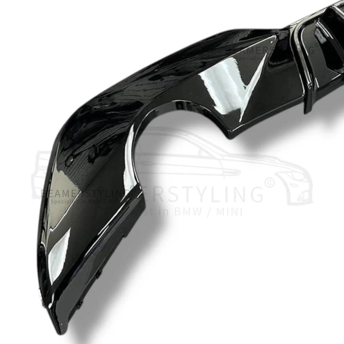 Diffuser - BMW G20 / G21 - Competition look V2 - Hoogglans zwart | 2019 - 2022 - Beamerstyling.nl