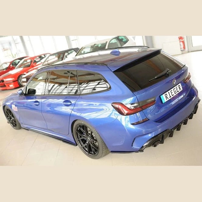 Diffuser - BMW G20 / G21 - Rieger Tuning - Zonder Trekhaak | 19 - 22 — Hoogglans Zwart - Beamerstyling.nl