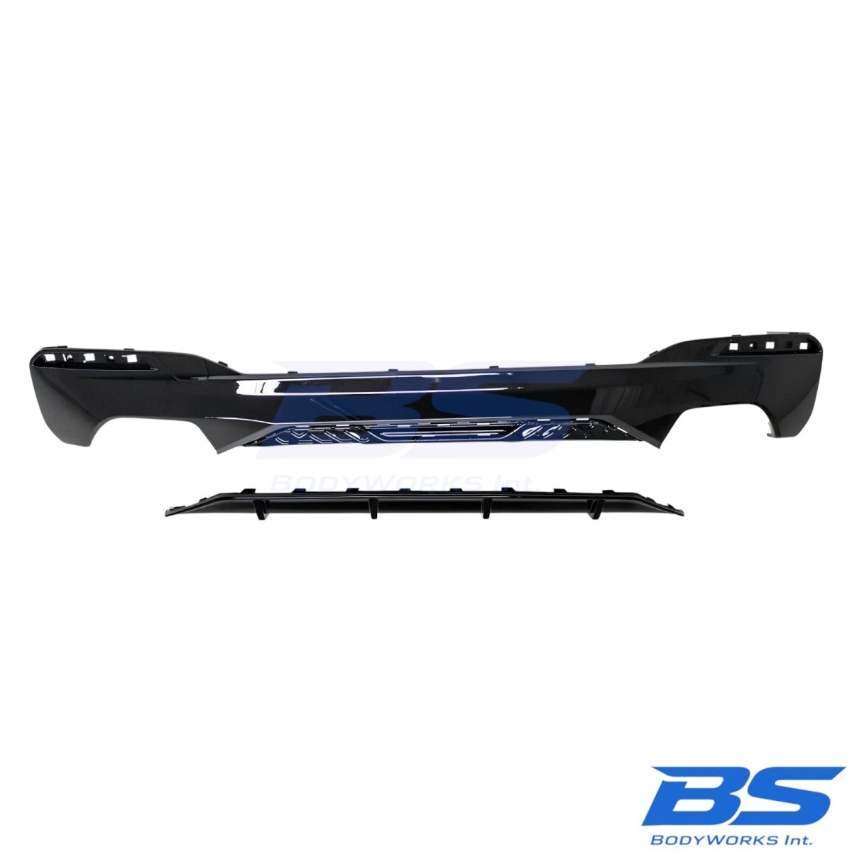 Diffuser - BMW G30 / G31 - M Performance Look - Hoogglans Zwart | 17-23 - Beamerstyling.nl