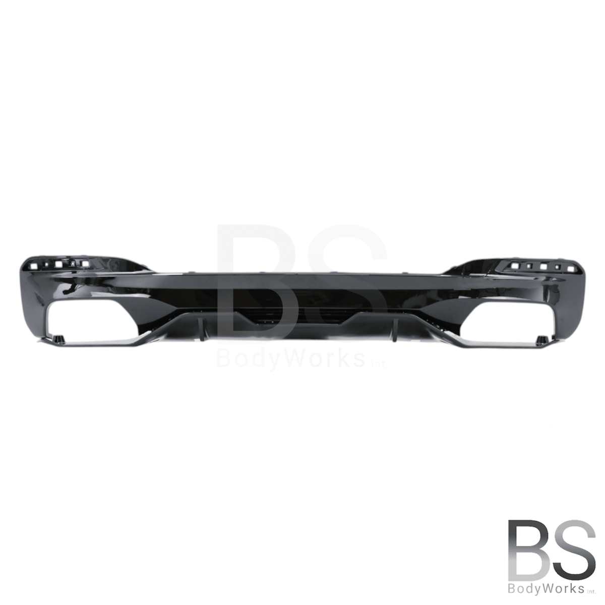 Diffuser - BMW G30 / G31 - M Performance Look - Voor 550i - Hoogglans Zwart | 17 - 23 - Beamerstyling.nl