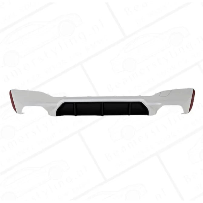Diffuser - BMW G30 / G31 - M5 Look - Hoogglans Wit / Zwart - Beamerstyling.nl