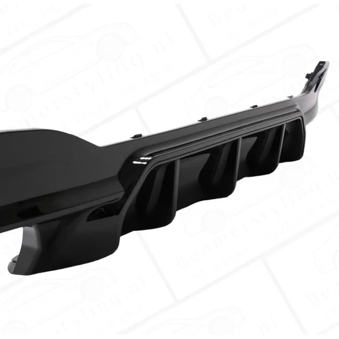 Diffuser - BMW G30 / G31 - M5 Look - Hoogglans Zwart - Incl Carbon Sierstukken - Beamerstyling.nl
