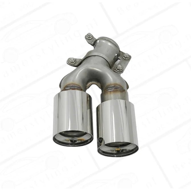 Diffuser - BMW G30 / G31 - M5 Look - Hoogglans Zwart - Incl Sierstukken Chroom - Beamerstyling.nl