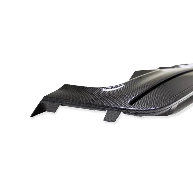 Diffuser M Performance Hoogglans Carbon Look BMW 5 Serie F10 / F11 — 2 Uitlaten Links - Beamerstyling.nl