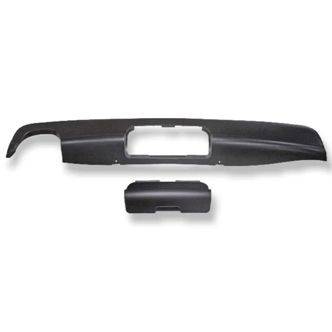 Diffuser Mat Zwart M Sport Look Met Uitsparing Tbv Trekhaak BMW 5 Serie E39 - Beamerstyling.nl